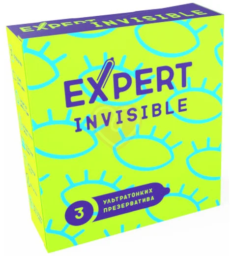 Ультратонкие презервативы Expert Invisible 3 шт фото 1