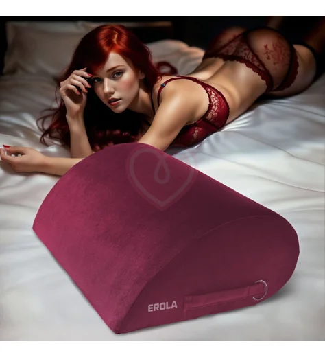 Подушка для секса Erola Капля бордовая фото 8