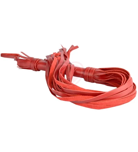 Плётка Sitabella кожаная 60 см красная фото 1