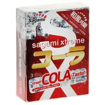 Презервативы Sagami Xtreme Cola со вкусом колы 3 шт
