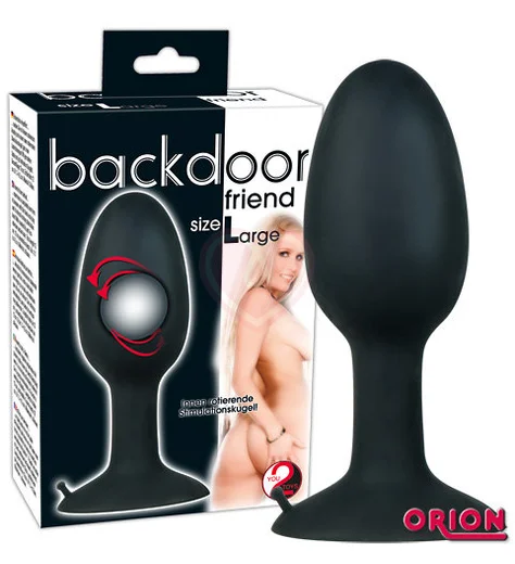 Анальная пробка со смещённым центром тяжести Backdoor Friend L большая фото 2