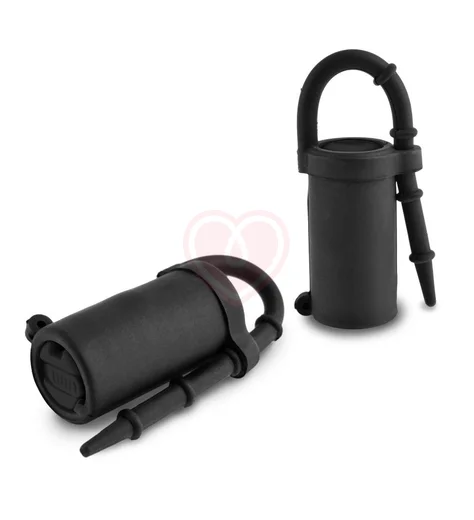 Зажимы на соски с вибрацией Vibr Silicone Nipple Teazers чёрные фото 1