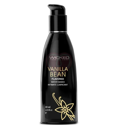 Оральный лубрикант Wicked Aqua Vanilla Bean со вкусом ванильных бобов 60 мл фото 1
