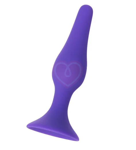 Силиконовая анальная пробка ToyFa A-Toys малая фиолетовая фото 3