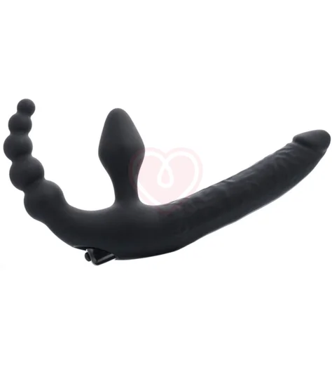 Страпон безремневой ToyFa Black&Red чёрный фото 1