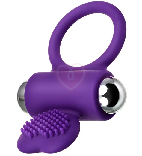 Кольцо с ресничками Jos Pery фиолетовое фото 3