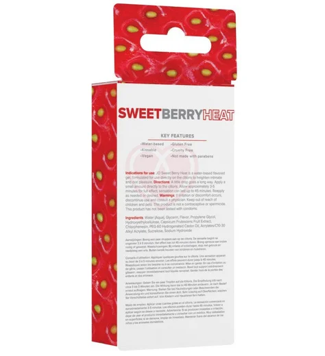 Возбуждающий гель для клитора System JO Sweet Berry Heat клубничный 10 мл фото 3
