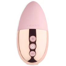 Утяжелённый мини-вибратор Le Wand Point розовое золото