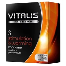 Презервативы Vitalis Premium Stimulation & Warming согревающие 3 шт