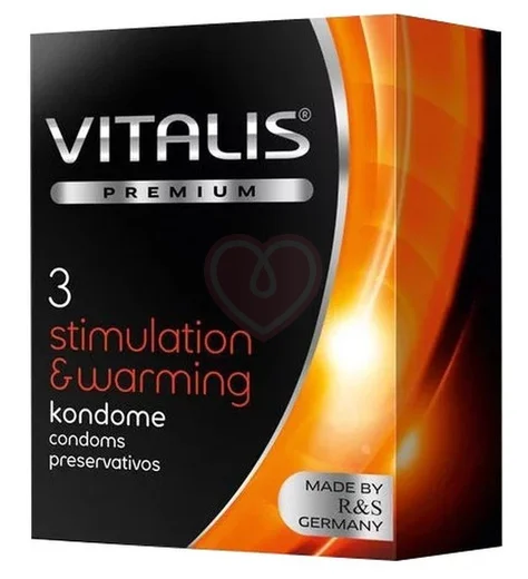 Презервативы Vitalis Premium Stimulation & Warming согревающие 3 шт фото 1
