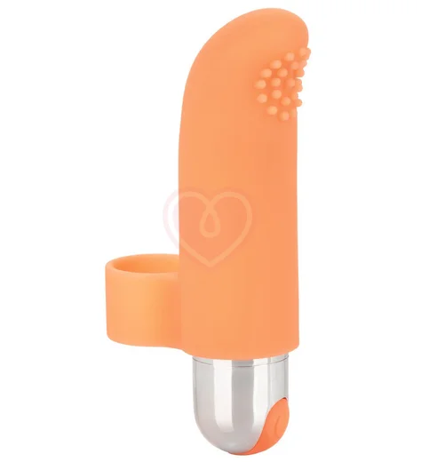 Вибронасадка на палец Finger Tickler оранжевая фото 1