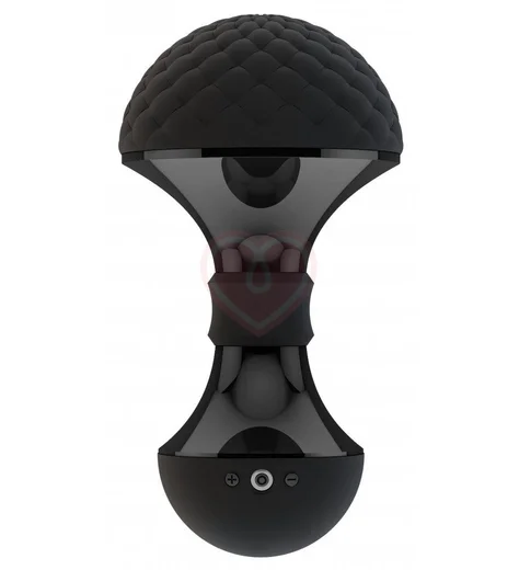 Мини-вибратор Enoki с рельефной головкой чёрный фото 1