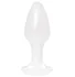 Светящаяся в темноте маленькая анальная пробка ToyFa 8 см белая фото 1