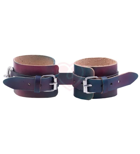 Наручники Лунный Свет ручной покраски розово-синие фото 1