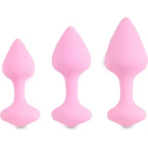Набор из 3 анальных пробок Bibi Butt Plug Set розовый