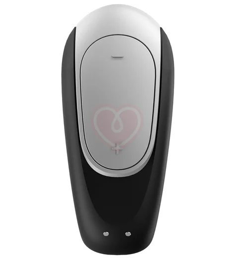 Парный вибратор Satisfyer Double Fun с управлением от приложения или пульта чёрный фото 5