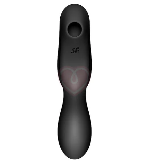 Вакуумный вибростимулятор с изгибом Satisfyer Curvy Trinity 2 чёрный фото 5