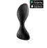 Анальная вибропробка Satisfyer Trendsetter с приложением чёрная фото 1