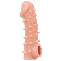 Насадка с бугорками и отверстием для мошонки Kokos Cock Sleeve CS005-L