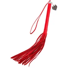 Плетка из натуральной кожи Pecado BDSM 50 см красная