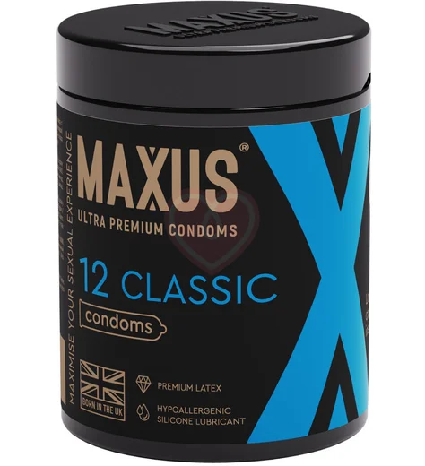 Набор классических презервативов Maxus Classic X-Edition 12 шт с кейсом фото 1