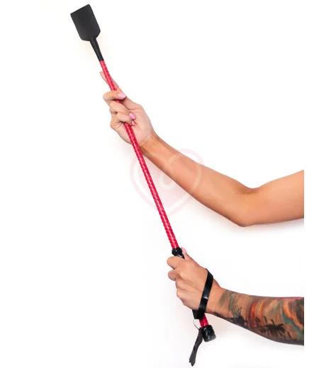 Стек Scandal из натуральный кожи и замши чёрно-красный фото 1