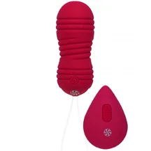 Вагинальные шарики с вибрацией и циркуляцией Take it Easy Ray красные