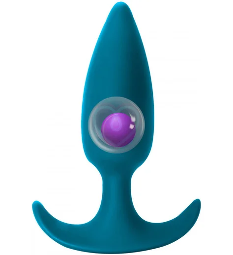Анальная пробка со смещенным центром тяжести Spice It Up Delight бирюзовая фото 2