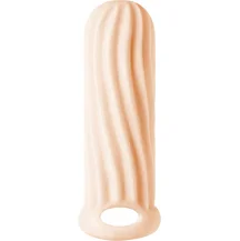 Насадка для увеличения диаметра с двусторонним рельефом Homme Wide для 11-15 см телесная