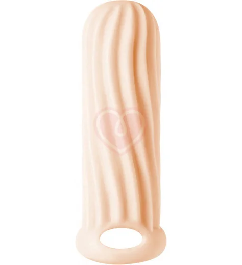 Насадка для увеличения диаметра с двусторонним рельефом Homme Wide для 11-15 см телесная фото 1