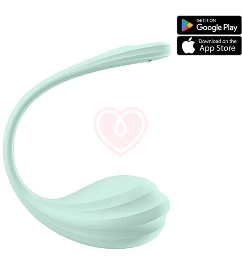 Виброяйцо Satisfyer Smooth Petal с управлением со смартфона мятное фото 1