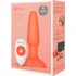 Анальная вибропробка с ротацией b-Vibe Rimming 2 оранжевая фото 4