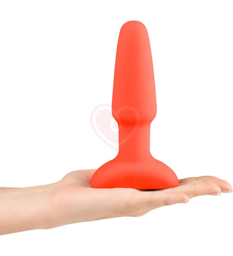 Анальная вибропробка с ротацией b-Vibe Rimming 2 оранжевая фото 11