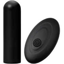 Вибропуля RealStick Caliber с пультом чёрная