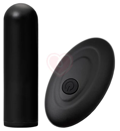 Вибропуля RealStick Caliber с пультом чёрная фото 1