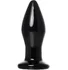 Стеклянная анальная пробка с вибрацией Sexus Glass чёрная фото 1