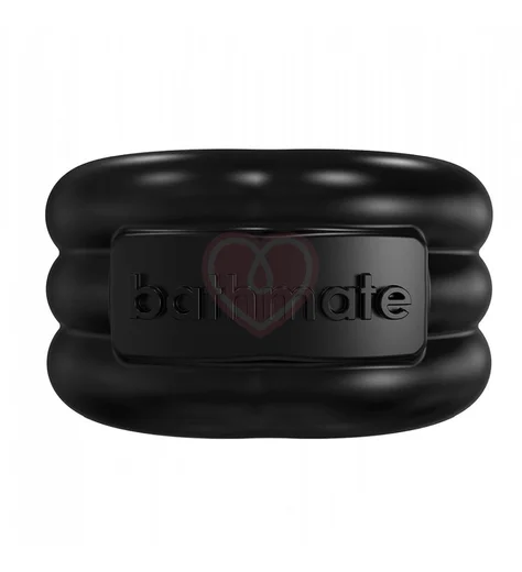 Эрекционное кольцо с вибропулей Bathmate Vibe Ring Stretch чёрное фото 1