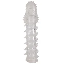 Насадка на пенис с дополнительной стимуляцией ToyFa 13 см прозрачная