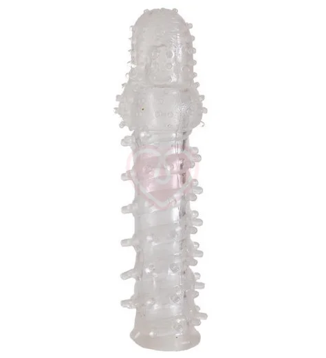 Насадка на пенис с дополнительной стимуляцией ToyFa 13 см прозрачная фото 1