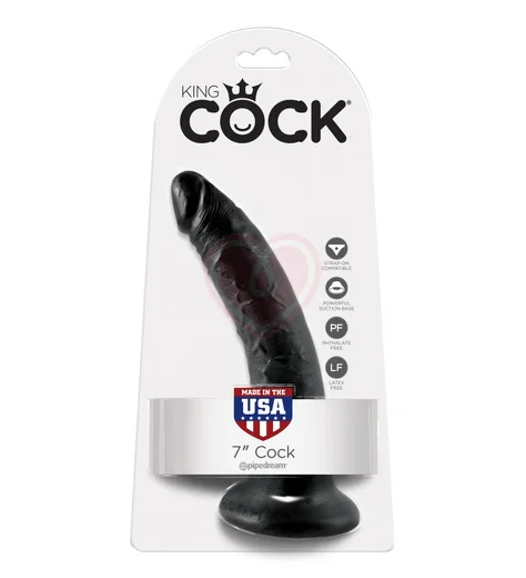 Фаллоимитатор на присоске King Cock 19 см чёрный фото 4