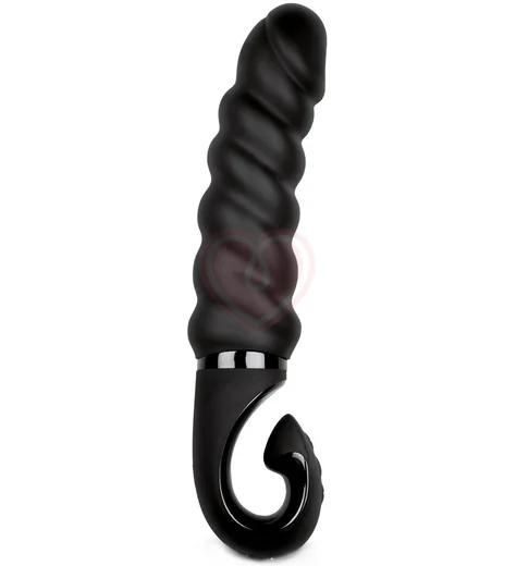 Рельефный витой вибратор Gvibe Gjack 2 чёрный фото 1