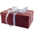 Подарочная коробка 23х15 см бордовая фото 1