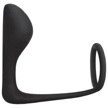 Стимулятор простаты с эрекционным кольцом Prostate Gear чёрный