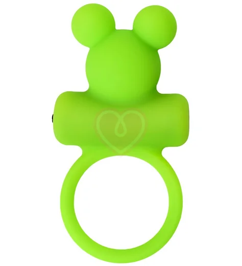 Эрекционное кольцо с вибропулей ToyFa A-Toys зелёное фото 1