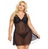Комбинация с кружевным лифом и стринги SoftLine Berta чёрные фото 1