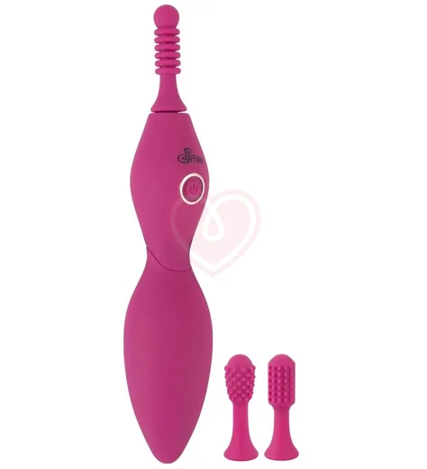 Вибратор для точечной стимуляции Sweet Smile Spot с 3 насадками фото 1