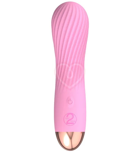 Мини-вибратор с нежным рельефом Cuties розовый фото 1