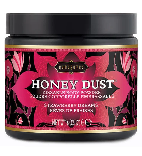 Ароматная пудра для тела KamaSutra Honey Dust Strawberry Dreams Клубника 170 г фото 1