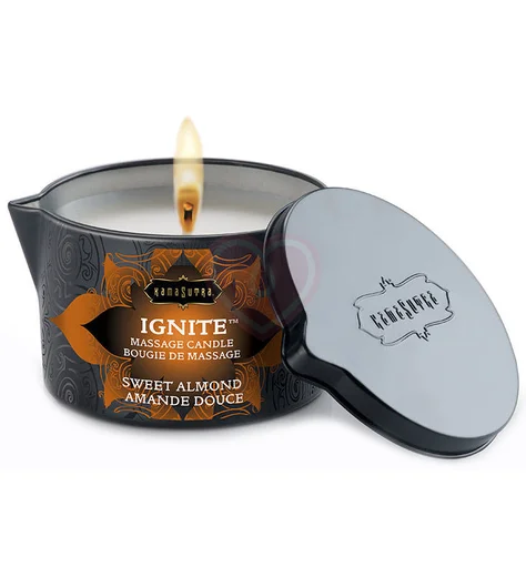 Массажное масло-свеча KamaSutra Ignite Sweet Almond Сладкий миндаль 170 г фото 1