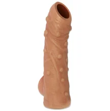 Насадка с открытой головкой и пупырышками Kokos Nude Sleeve NS002-M